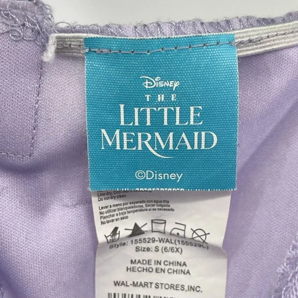 Disney Princess The Little Mermaid Ariel Costume Child Small 6/6X Halloween - Picture 11 of 16
